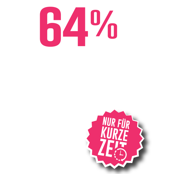 64% sparen